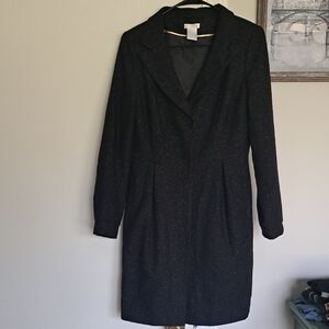 Worthington Black Wool Blend Coat